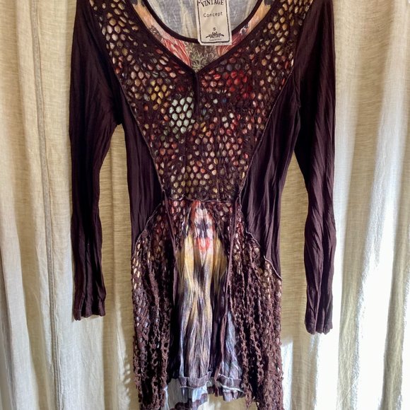 Vintage Concept Boho Tunic size S - Picture 4 of 10